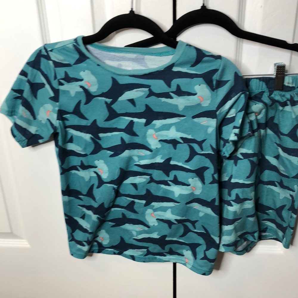 Carter’s Shark Print Kids Pajamas size 10